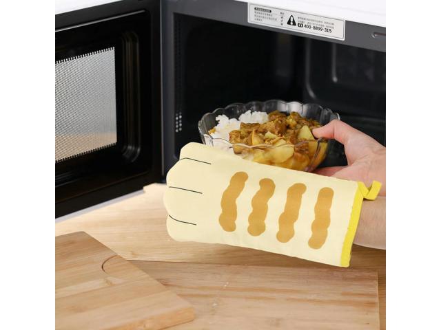 Modern Oven Mitts Heat Resistant Kitchen Gloves for Baking Cooking Oven Microwave Use High Temperature Protection Comfortable