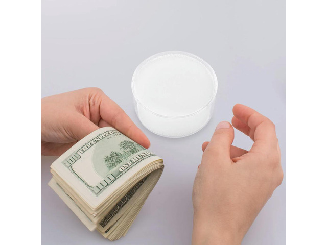 4Pcs Round Cash Counting Sponge Cup Moistener for Currency Bills Paperwork Efficient Finger Wetting Tool Bank Office Supplies