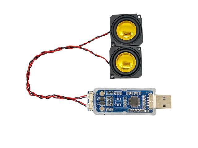 Driver-Free USB Sound Card Module SSS1629A5 5V Power Supply MX1.25 Audio Port 2.6W Per Channel Speaker Driver for Raspberry Pi