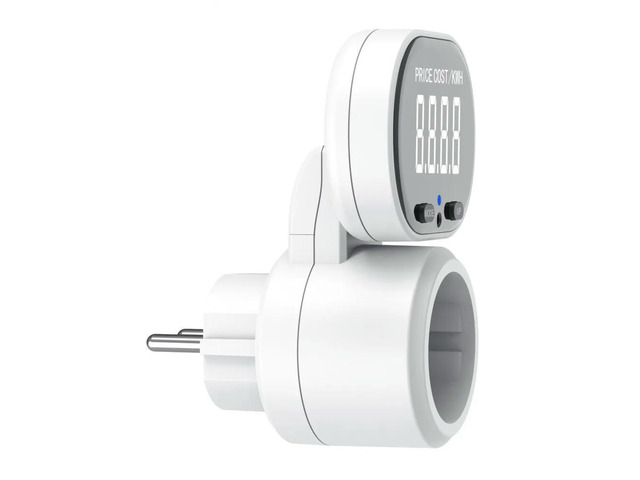 EU Plug Large Screen Rotatable Power Meter Socket 16A 3680W High Power Energy Monitor Billing Outlet 230V 50Hz Metering Socket