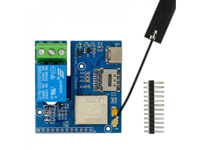 IoT 4G Networked Single-channel Relay Board AIR780E Main Control Chip Relay Module for Data Tansmission and Reception