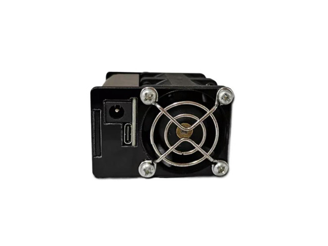 Powerful Fan With Black Shell 0-100% Stepless Speed Regulation Control Module Fan for Heat Dissipation/Air Blowing/Soldering