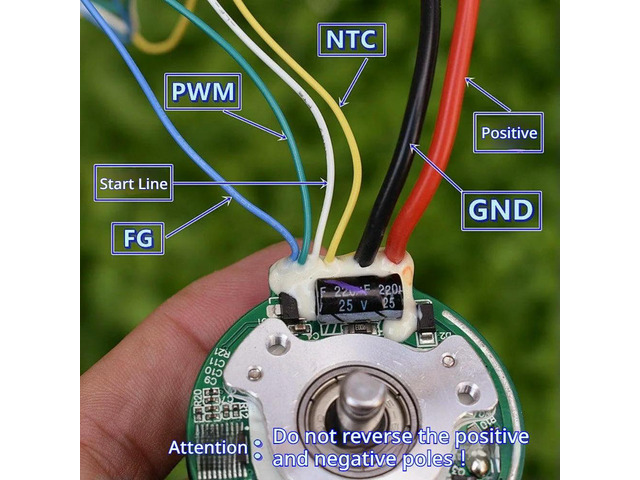 DC12V Brushless Motor with Neodymium-iron-boron Strong Magnet Large Torque with 6mm Shaft Diameter 2440 RPM Brushless Motor