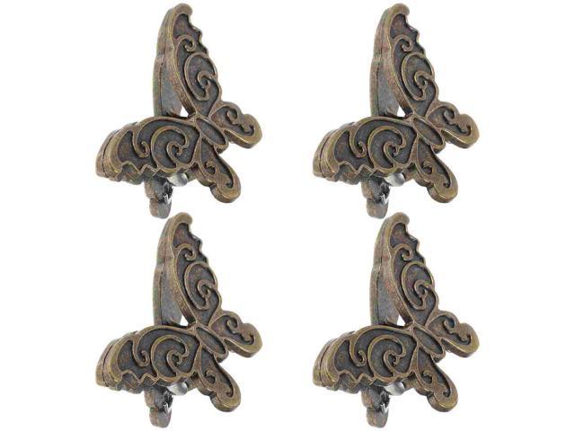 4 Pcs Zinc Alloy Butterfly Clip Hand Paper Notebook l Bill Journal Multi Use Clips Document Binder Office Supplies
