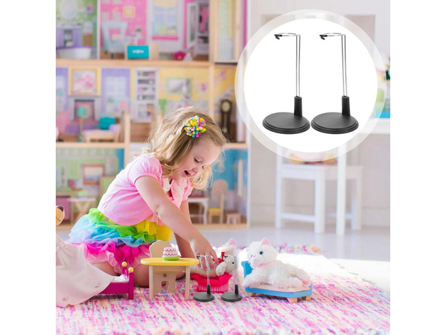 4Pcs Action Figure Stand Adjustable Height Support Bracket Display Holder for Home Shelf Display Clean Space Saving