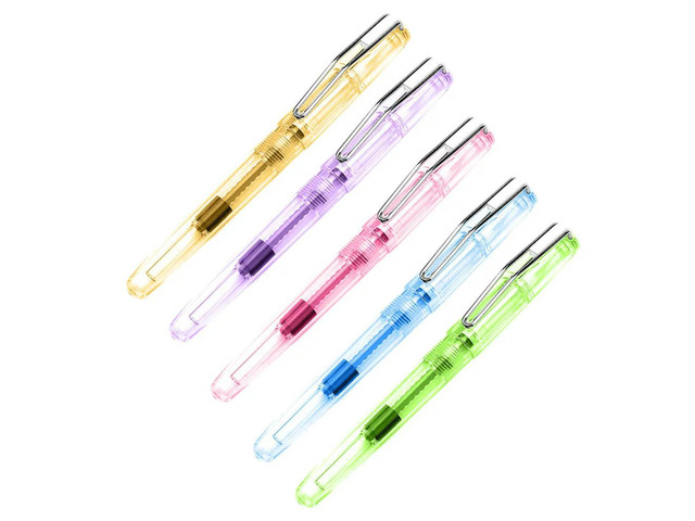 5Pcs Soft Tip Calligraphy Brush Pens Refille Ink Absorption System Ergonomic Design for Students Artists Chinese