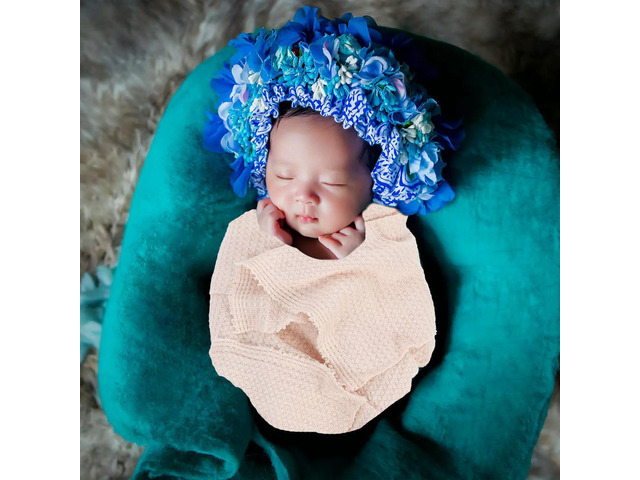 born Photography Wrap Baby Stretch Wrap Made of Polyester Spandex for Safe Comfortable Swaddling Ideal Photo Prop for Boys