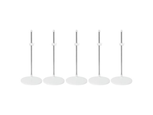 5Pcs Support Stands Wide Base Stable Plastic Holding Display Racks Collection Adjustable Stands