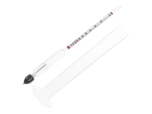 1 set Plastic Cylinder Alcohol Density Meter Hydrometer Graduated Tester Brewing Supplies Gravity Percentage Content Meter