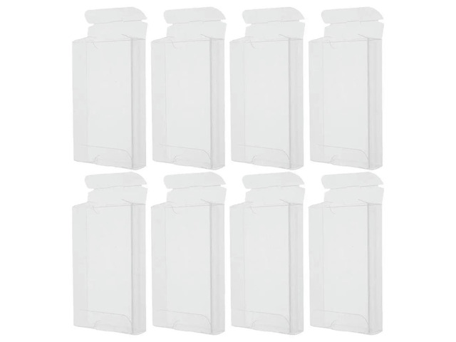 8Pcs PVC Cassette Tape Protector Case High Transparency Vintage Music Box Audio Tape Organizer Dust Moisture Proof