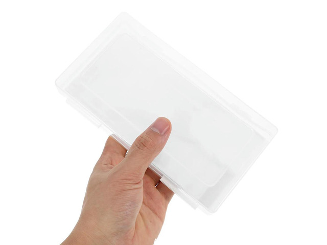 100Pcs Clear Plastic Bill Sleeves Currency Box for Banknotes Paper Money Protector Organizer Cash Holder