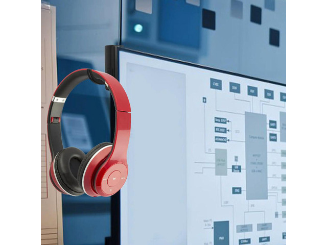 10Pcs Monitor Headset Hanger Black Plastic Side Mount Headphone Holder Easy Install No Damage Screen Edge Stand for Over Ear