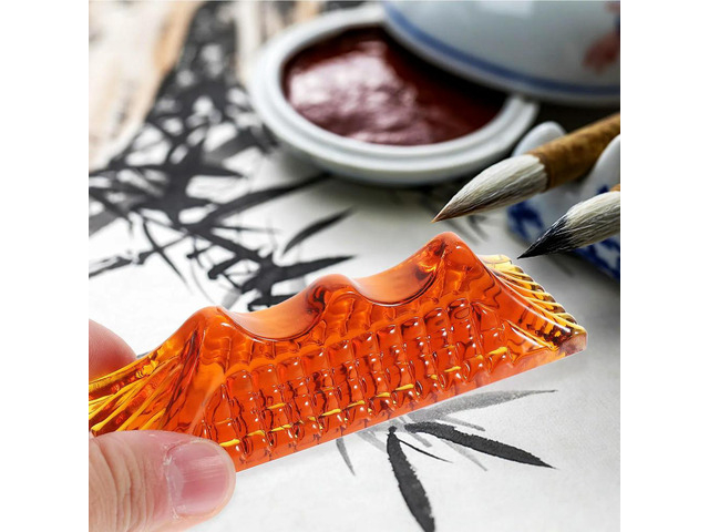 Exquisite Glass Pen Holder for Calligraphy Brushes Drawing Pens Stable Tabletop Display Stand Decorative Writing Brush