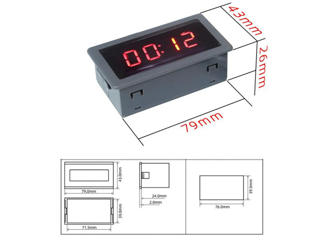 4 Digit Timer Delay Switch Controller Remote Timing Switch DC6-30V LCD Digital Counter Module with Controller
