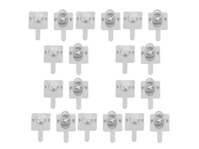 20Pcs Spring Contacts Nickel Plated Steel for Aa Holder Connectors DIY Electronics Remote Flashlight Replacement