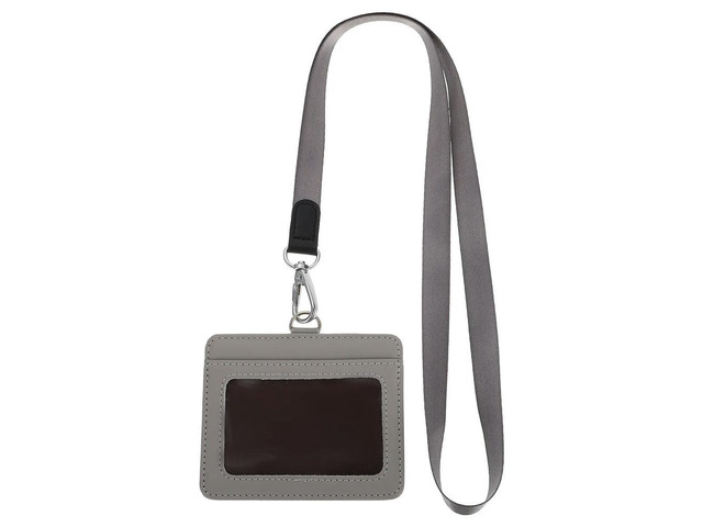PU Id Badge Holder Entrance Guard Card Case Lightweight Protective Cover for Staff Nurses Volunteers Meeting Cards Holder