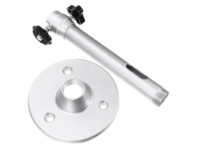Universal Adjustable Projector Bracket Aluminum Alloy Ceiling Wall Floor Mount 360 Degree Rotation Compatible with All