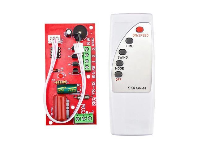 Universal Fan Remote Control Modification Board Mini Fan Circuit Control Board Electric Fan Motherboard with Remote Control