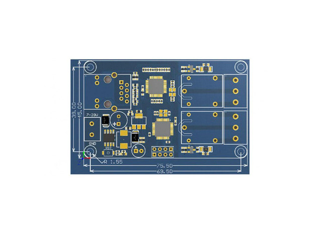 Modbus RTU 2-Channel Ethernet Relay Module W5500 TCP Server LAN Control STM32 Board DC7-36V Power Supply with Indicator Light
