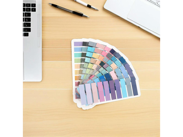 2000Pcs Index Tabs Stickers Removable Color-Coded Page Markers for Textbooks Notebooks Files School Office Study Annotation