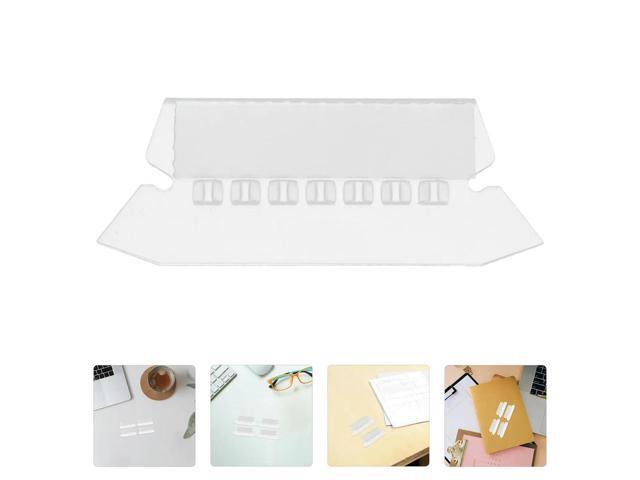 100Pcs Hanging File Folder Tab Inserts Clear Plastic Index els for Filing Folder Organization Office Document Sorting