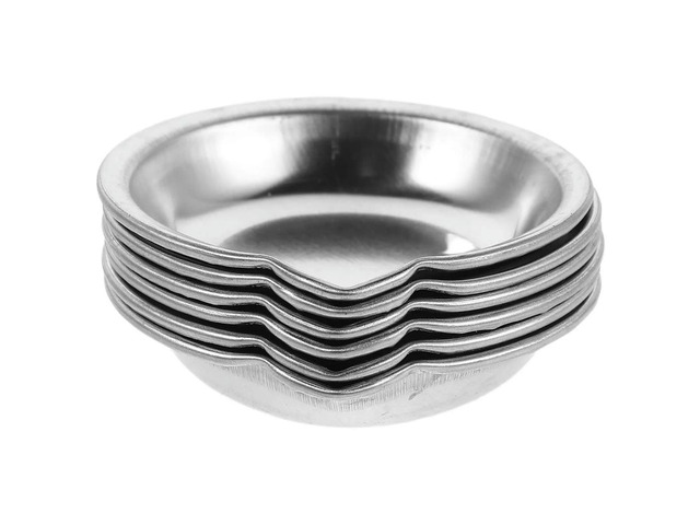 24Pcs Stainless Steel Round Paint Palette Tray for Watercolor Oil Acrylic Mixing Artists Palette Reusable l Color Mixing