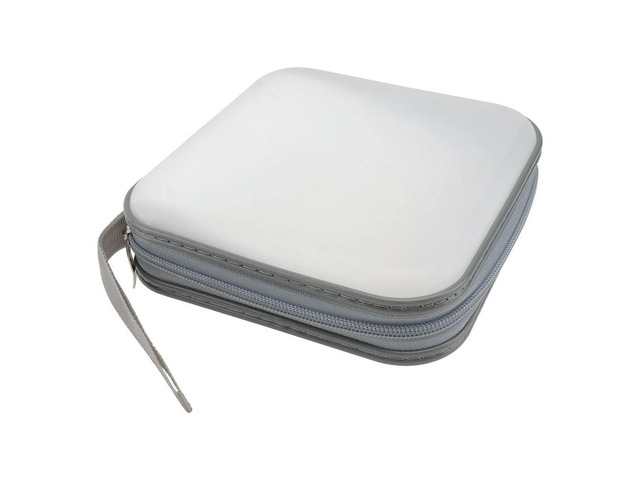40 Capacity Cd Disc Case Zipper Cd Holder Bag with Numbered Slots Shockproof Wear-Resistant Dvd Pouch