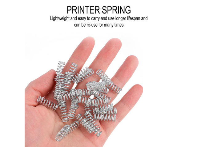 100Pcs Nickel Plated Spiral Leveling Springs Compatible with Most 3D Printers Stiff Heat Bed Spring Long Lifespan Reusable