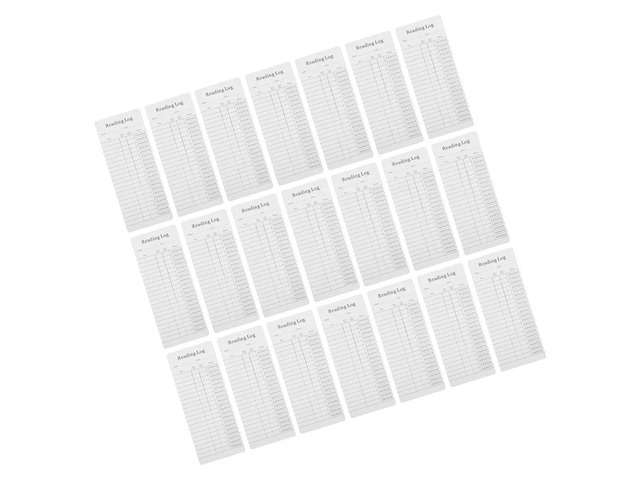 30Pcs Reading List Bookmarks Library Cards Sturdy Book Log Tracker Bookmark for Book Lovers Schools Offices Reading Page Markers