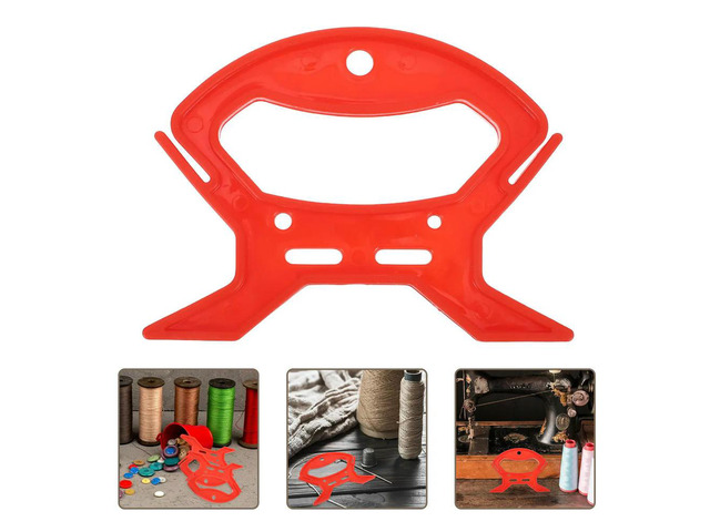10Pcs Cable Winder Wire Reel Compact Red 5.28x3.9 Inch Cord Organizer for Home Office Desktop Tidy Cable Management