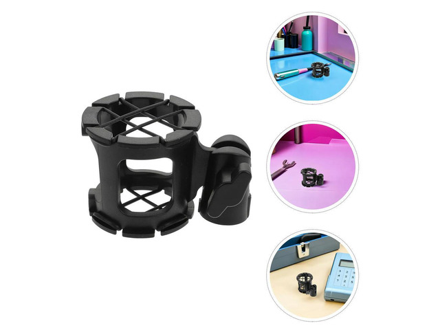 2Pcs Condenser Microphone Shock Mount Clip Plastic Anti-Vibration Honeycomb Bracket for Studio Recording Podcast Broadcasting