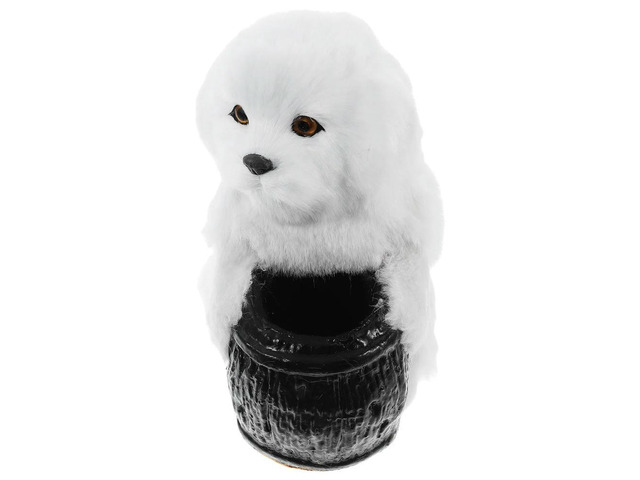 Adorable Dog-Shaped Pen Cup Desk Organizer Soft Touch Stationery Holder Desktop Decor for Office School Home Multi-Function