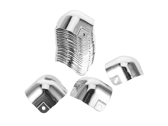 20Pcs Aluminum Alloy Aviation Case Corner Protectors Electrolytic Plate Toolbox Edge Guards Travel Cargo Safety