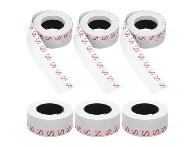 10 Rolls Strong Adhesive Clothing Size Tags Clear Size Stickers for Retail Store T-Shirts Sweaters Coats Pants Bright Color