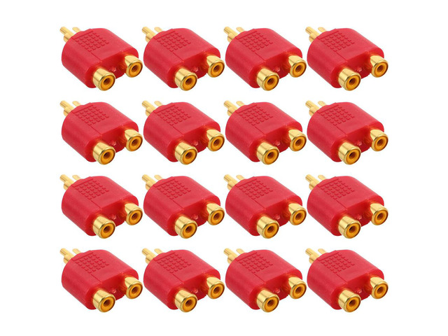 20Pcs Audio Stereo Adaptor Male to Female Headphone Splitter Cable for Sharing Music Movies Pc Car Speaker
