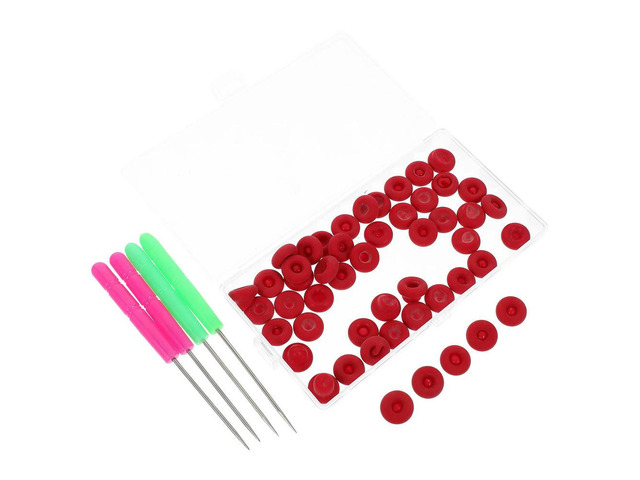 54Pcs Reusable Latex Sealing Cover Set for Glue Bottle Mouth Caulk Tube Sealant Freshness Preservation Needle Included
