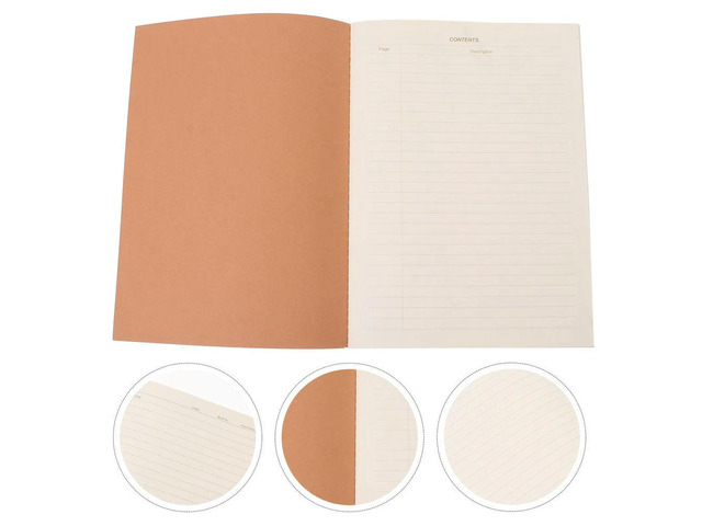 1Pcs oratory Notebook Premium Writing Paper Natural Material School Chemistry Research Study Note Pad for Experiments