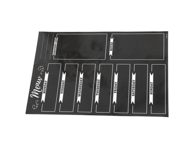 Magnetic Chalkboard Sticker for Refrigerator Dry Erase Menu Board Reusable Smooth Surface Weekly Planner Multipurpose Home