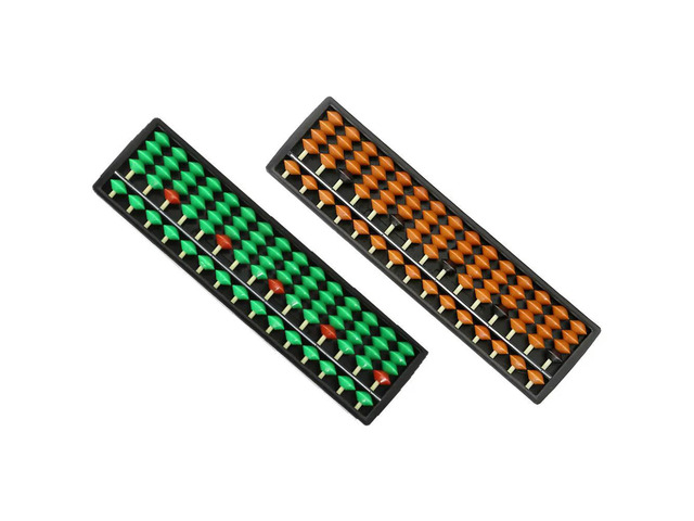2Pcs Educational Abacus Bead Mental Arithmetic Small Abacuses Counting Arithmetic Learning Abacuses for