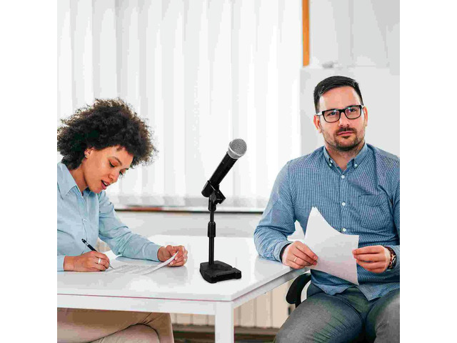 Microphone Stand Microphone Desktop Stand Retractable Desktop Disc Microphone Stand Live Anchor Desktop Mic Clip With