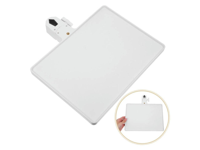 Universal Clamp-on Microphone Stand Tray Adjustable Height Sound Card Platform for Live Streaming Broadcasting Concert Desktop