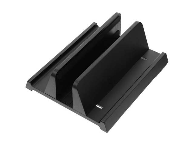 1Pcs Vertical Laptop Stand Premium ABS Material Sturdy Wide-Base Design Non-Slip Desktop Tablet Rack for Office Home Study Dorm
