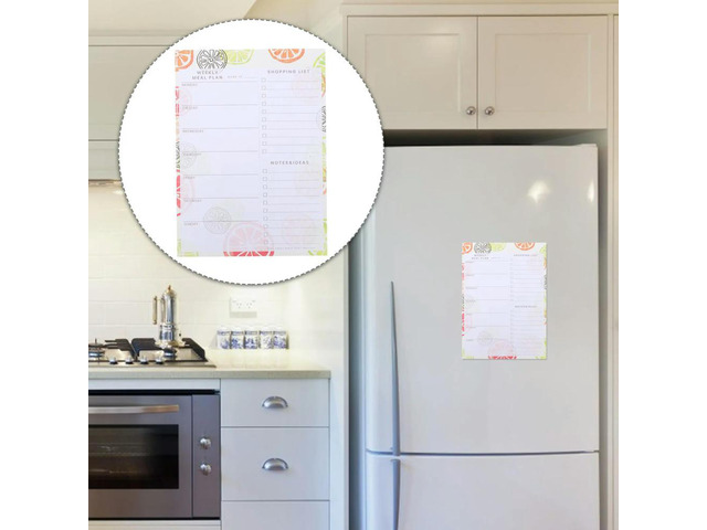 Magnetic Schedule Notepad Premium Thick Design for Daily Planning to Do Lists Reminders Fridge Desk Office Refrigerator Shopping
