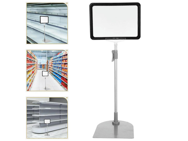 Adjustable Table Sign Holder Display Stand for Supermarket Price Tags Warehouse els Retail Poster Board Small Sign Display