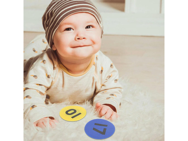 36 Sheets Colorful Round Carpet Stickers Student Floor Marker for Classroom Games Exercise Outdoor Activity Floor Tag