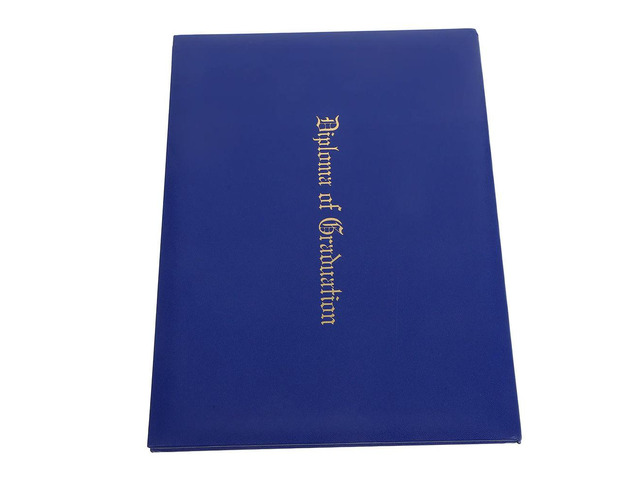 Bi Fold Diploma Holder Book Style Single Certificate Cover for A4 Documents Hard Cover Diploma Folder College Degree