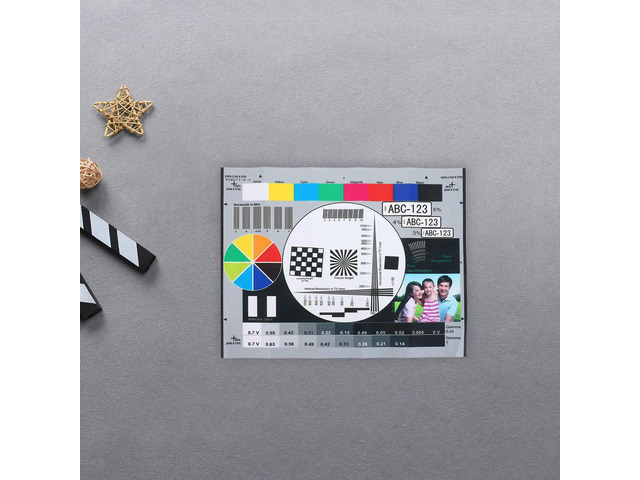 Monitor Calibration Tool 16x12.6 Color Calibration Chart High Resolution Display Test Card Accurate Lens Focus Adjustment Color