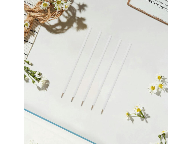 200Pcs Ballpoint Pen Refills Black Ink Smooth Writing Replacement Ink Refills for Click Twist Retractable Pens Office