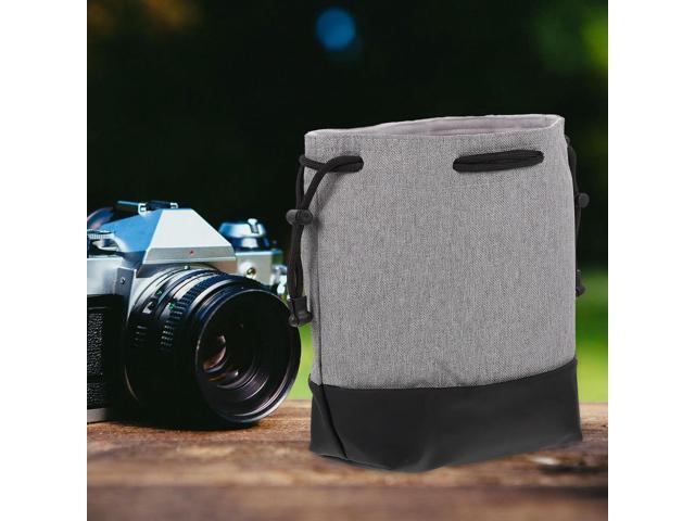 1Pcs Lens Protector Pouch Oxford Fabric Camera Bag Compact Travel Case for Dslr Mirrorless with Accessories