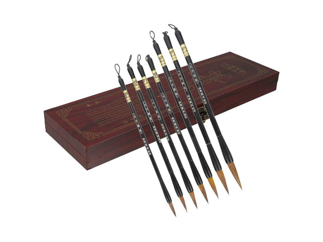 1Set Chinese Calligraphy Brush Pen Set Premium Material Watercolor Brush Pen Smooth Writing Practice Professional Art Paint